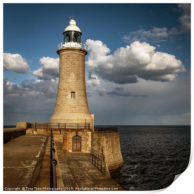 Tynemouth Lighthouse Print by Tyne Tees Photography