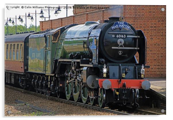 Tornado 60163 At Westfield Kirkgate 11.05.2019 - 2 Acrylic by Colin Williams Photography