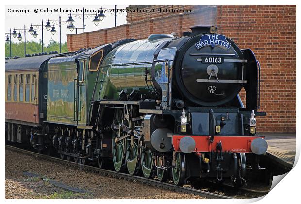 Tornado 60163 At Westfield Kirkgate 11.05.2019 - 2 Print by Colin Williams Photography