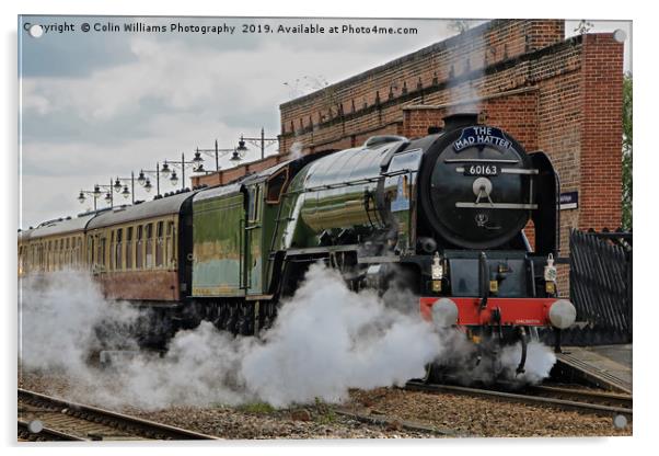 Tornado 60163 At Westfield Kirkgate 11.05.2019 - 3 Acrylic by Colin Williams Photography