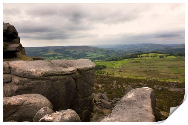 Stanage edge Print by Darren Burroughs