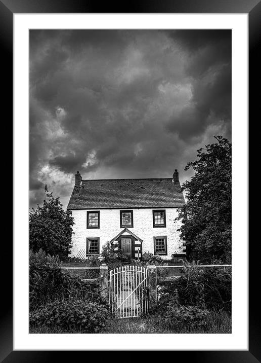 Moody Cottage Framed Mounted Print by Mark S Rosser