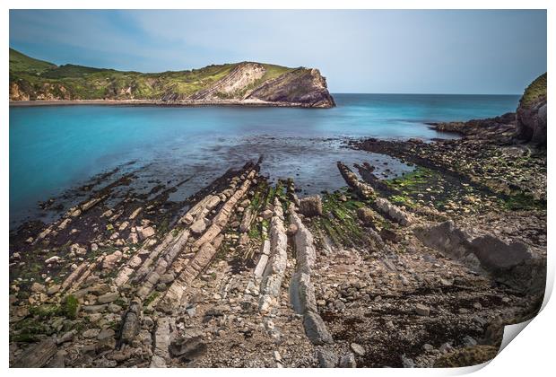 Lulworth Cove seascape Print by Andrew Michael