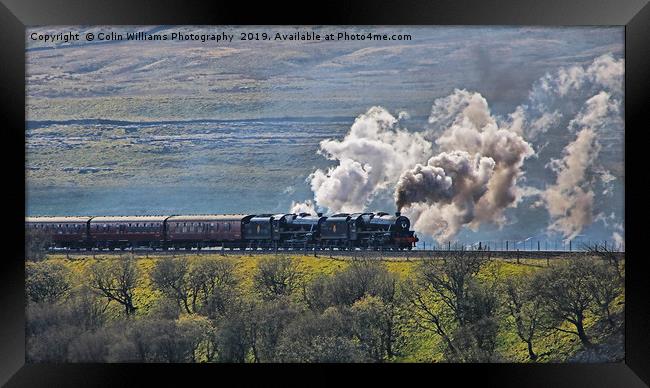 Steam Over The Ribblhead Viaduct - 2 Framed Print by Colin Williams Photography