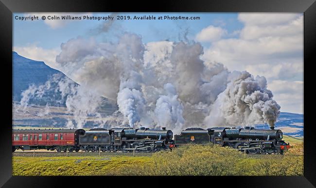 Steam Over The Ribblhead Viaduct - 6 Framed Print by Colin Williams Photography