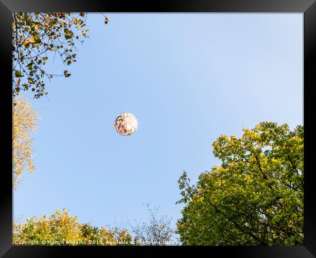 Hot Air Balloon Framed Print by Martyn Williams