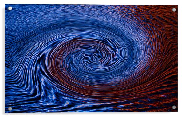 Ripples and Swirls Acrylic by Peter Elliott 