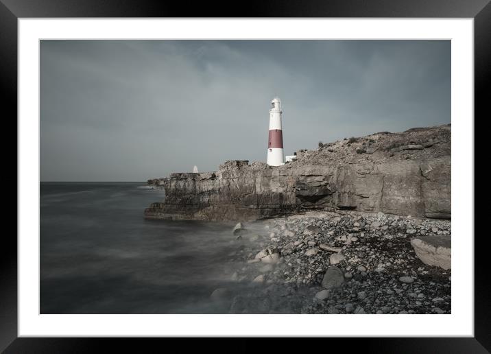 Portland Bill Lighthouse Dorset Framed Mounted Print by Andrew Michael