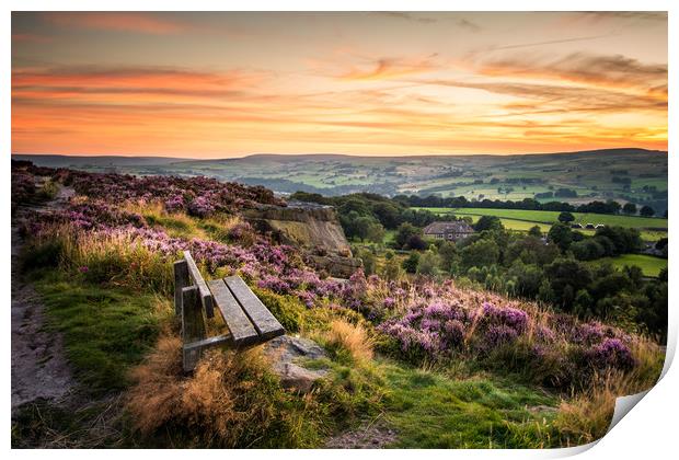 Yorkshire Sunset   Print by chris smith