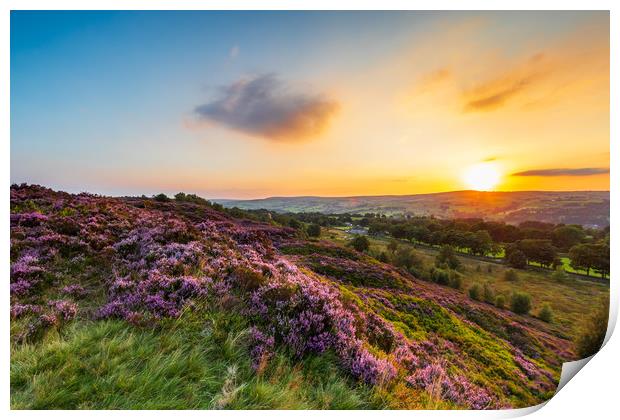 West Yorkshire Sunset   Print by chris smith
