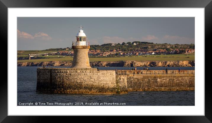 South Shields Lighthouse  Framed Mounted Print by Tyne Tees Photography