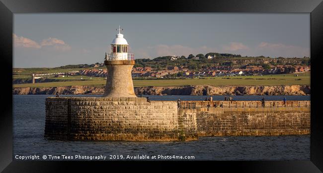 South Shields Lighthouse  Framed Print by Tyne Tees Photography