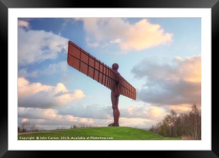 Iconic Northern Angel Framed Mounted Print by John Carson