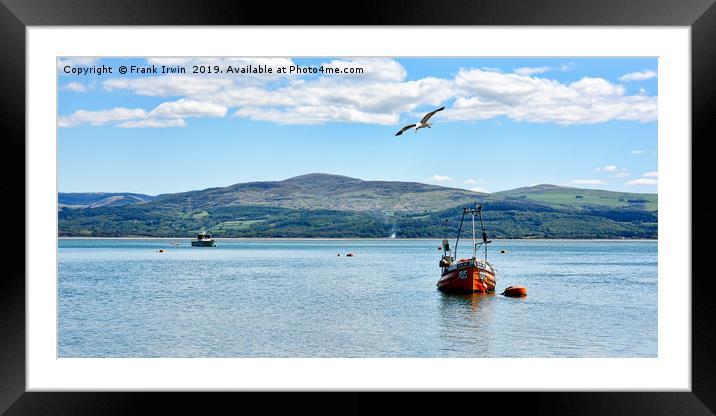 River Dyfi meets the blue waters of Cardigan Bay  Framed Mounted Print by Frank Irwin