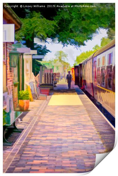 Holt Station, Norfolk Print by Linsey Williams