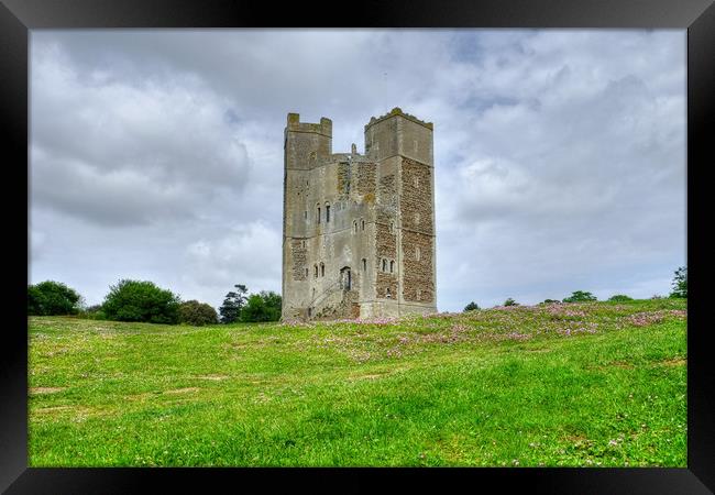 Orford Castle Framed Print by Diana Mower