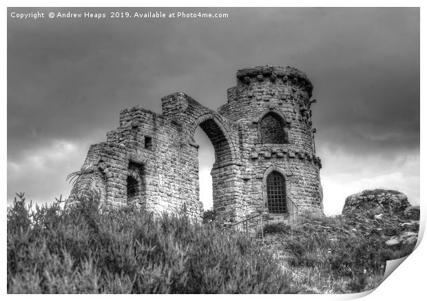 Majestic Mow Cop Castle Print by Andrew Heaps