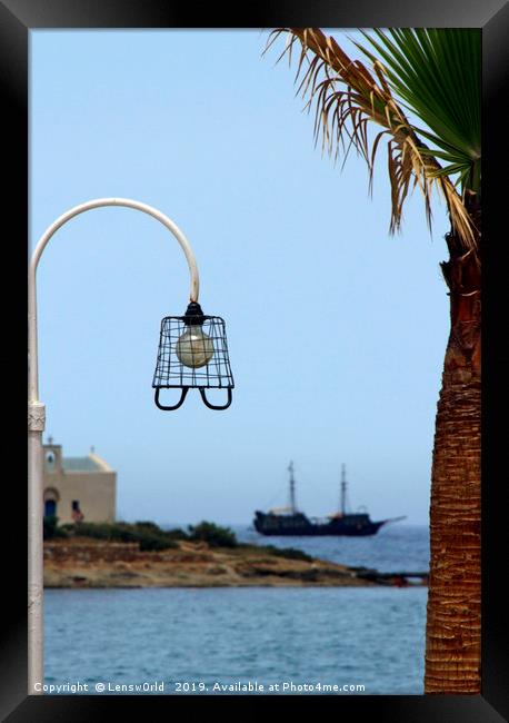A moment at the coast of Crete, Greece Framed Print by Lensw0rld 