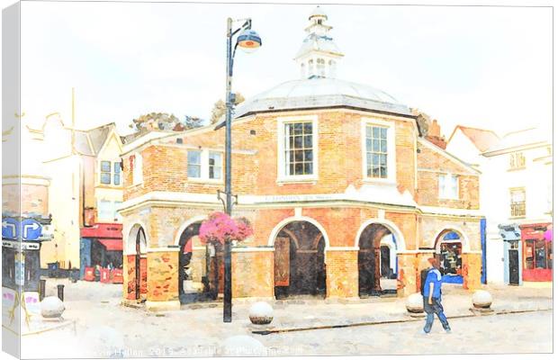 View of the Cornmarket building on Church street.  Canvas Print by Kevin Hellon