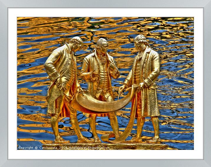 The Golden Boys Framed Mounted Print by Catchavista 