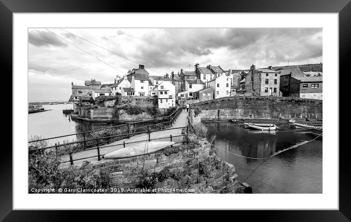 A Stroll in Staithes Framed Mounted Print by Gary Clarricoates