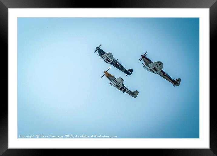 Three Veterans of the Air Framed Mounted Print by Steve Thomson