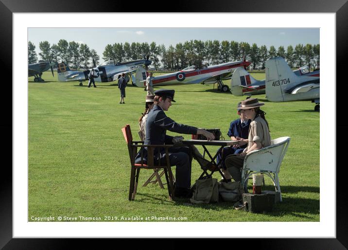 Goodwood Revival Meeting - The Airfield Framed Mounted Print by Steve Thomson