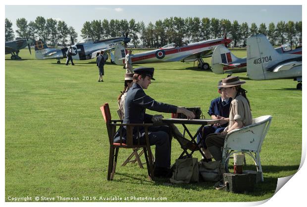 Goodwood Revival Meeting - The Airfield Print by Steve Thomson