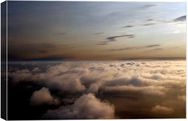 Above The Clouds Aerial Canvas Print by Ben Gordon