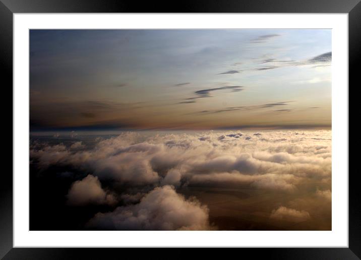 Above The Clouds Aerial Framed Mounted Print by Ben Gordon