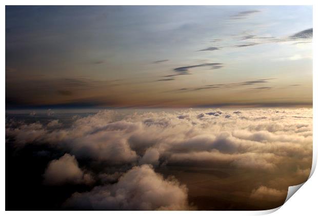 Above The Clouds Aerial Print by Ben Gordon