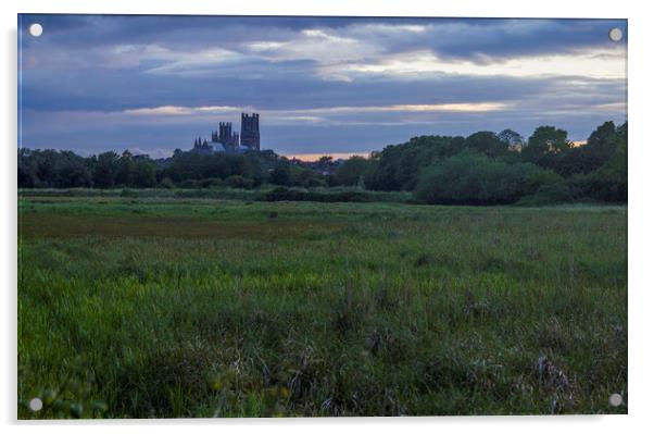 Ely Cathedral at Dusk Acrylic by Kelly Bailey