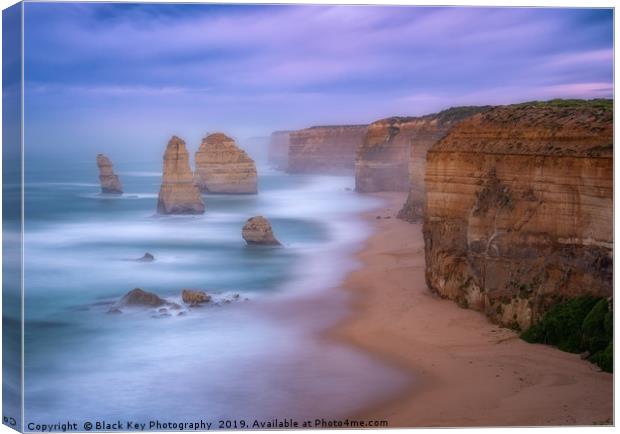 Sunrise at the 12 Apostles, Great Ocean Road Canvas Print by Black Key Photography