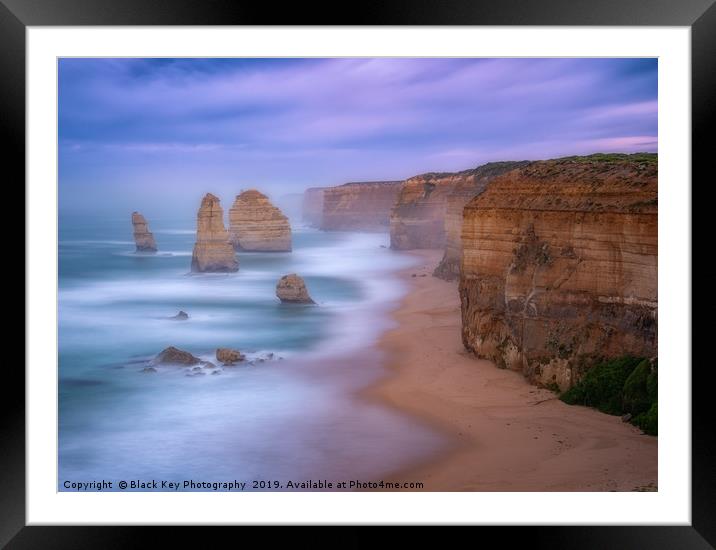 Sunrise at the 12 Apostles, Great Ocean Road Framed Mounted Print by Black Key Photography