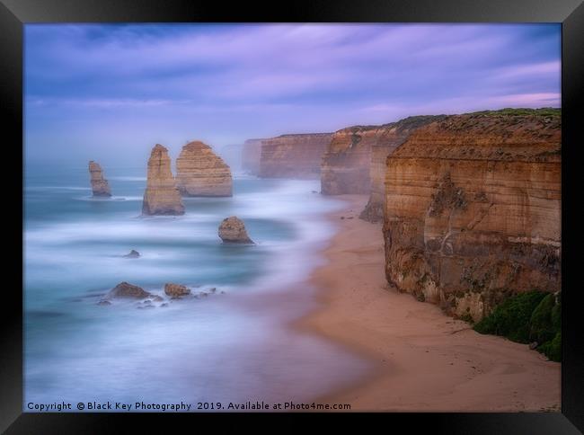 Sunrise at the 12 Apostles, Great Ocean Road Framed Print by Black Key Photography