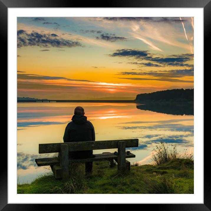 Contemplation Framed Mounted Print by Mark S Rosser