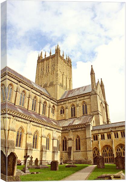 Wells Cathedral Canvas Print by kelly Draper