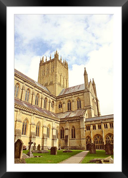 Wells Cathedral Framed Mounted Print by kelly Draper