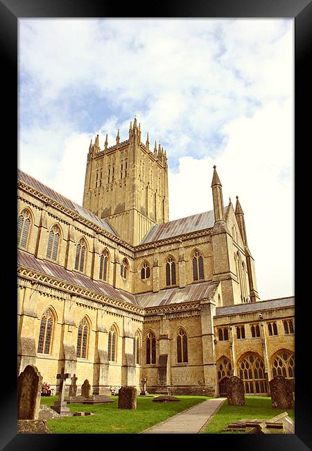 Wells Cathedral Framed Print by kelly Draper