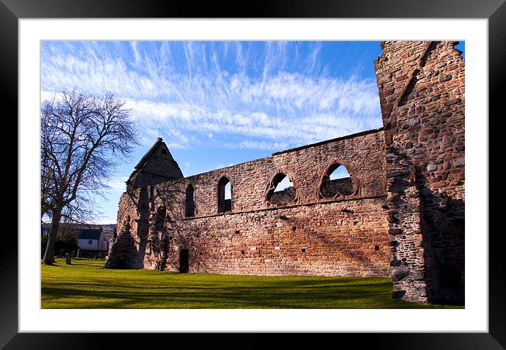 Clouds Behind Beauly Priory Framed Mounted Print by Jacqi Elmslie
