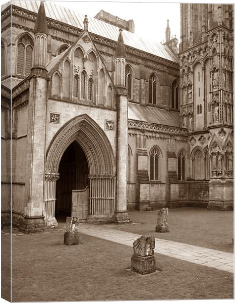 Wells cathedral Canvas Print by kelly Draper