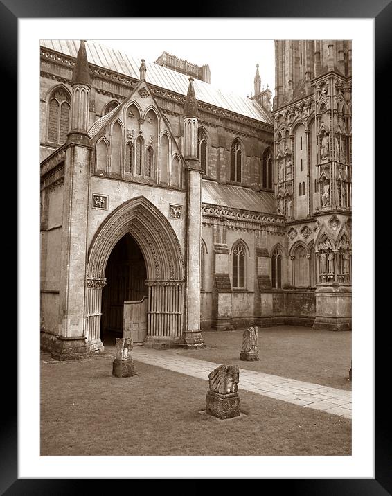 Wells cathedral Framed Mounted Print by kelly Draper