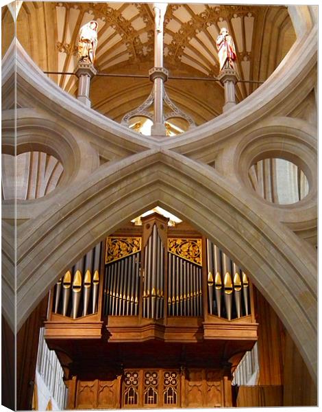The Cathedral Organ Canvas Print by kelly Draper