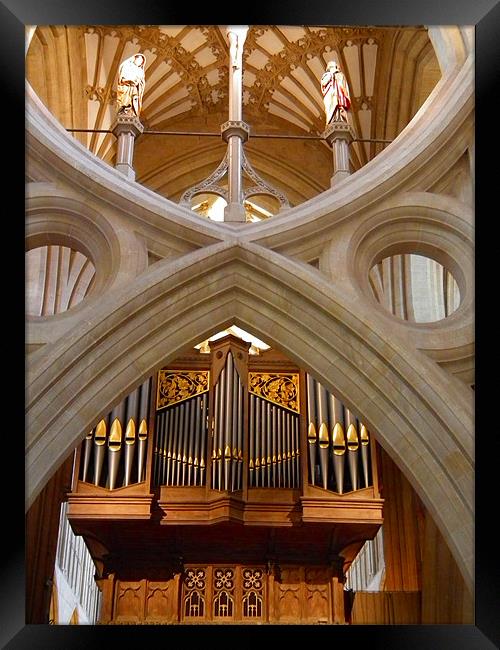 The Cathedral Organ Framed Print by kelly Draper