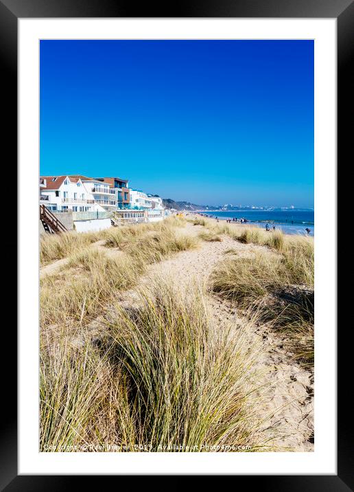 Sandbanks in early Spring Framed Mounted Print by Paul Brewer