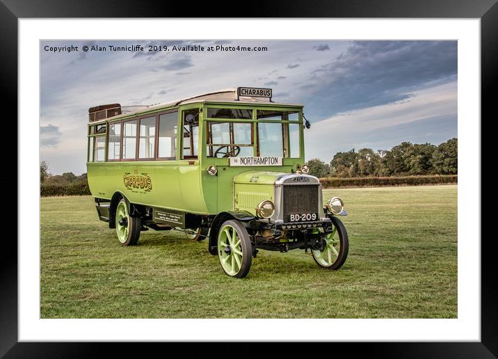 1927 Leyland G7 Framed Mounted Print by Alan Tunnicliffe