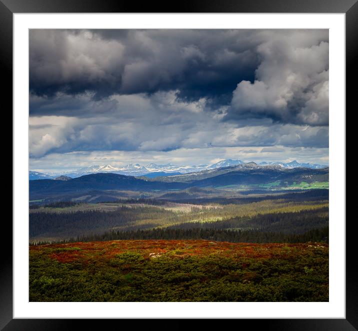Rondane National Park Norway Framed Mounted Print by Hamperium Photography