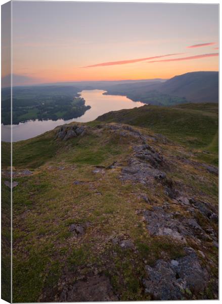 Sunrise Hallin Fell Canvas Print by CHRIS BARNARD