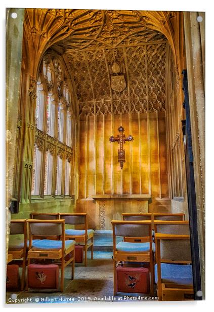 Historic Bath Abbey's Petite Chapel Acrylic by Gilbert Hurree