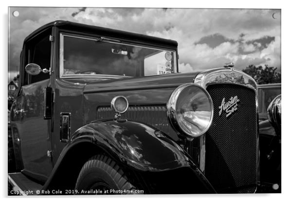 Austin Six Classic Vintage Motor Car Acrylic by Rob Cole